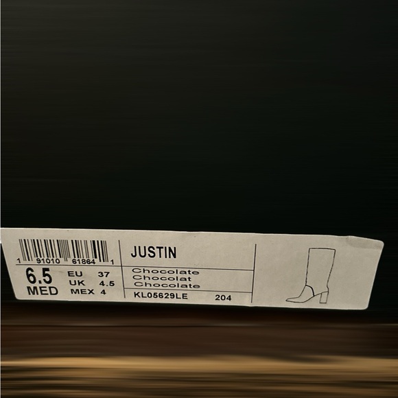 Kenneth Cole Brown Leather Heeled Boots Sz 6.5 M - Picture 5 of 6